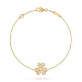 Frivole Gold Flower Diamond Bracelet