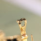 CLOVER EARRINGS GOLD ONYX MOP 3 MOTIFS