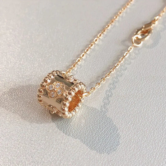 PERLEE PENDANT PINK GOLD NECKLACE