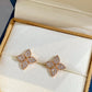 STAR EARRINGS PINK GOLD DIAMOND