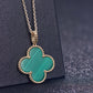 Clover Pink Gold Necklace