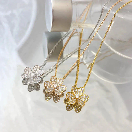 Flower Diamond Necklace