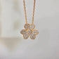 FLOWER DIAMOND NECKLACE