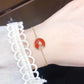 AMULETTE CARNELIAN PINK GOLD BRACELET