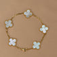 Clover Bracelet 5 Motifs Mop