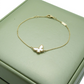 BUTTERFLY WHITE MOP GOLD BRACELET