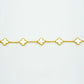 CLOVER BRACELET 5 MOTIFS WHITE MOP