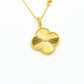 VINTAGE CLOVER PENDANT NECKLACE GOLD