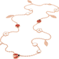LUCKY SPRING 15 MOTIFS PINK GOLD NECKLACE