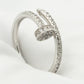 Juste Ring 1.8mm Silver Diamonds Paved
