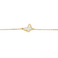 BUTTERFLY WHITE MOP GOLD BRACELET