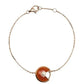 Amulette Carnelian Pink Gold Bracelet