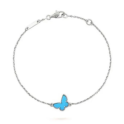 Butterfly Turquoise Silver Bracelet