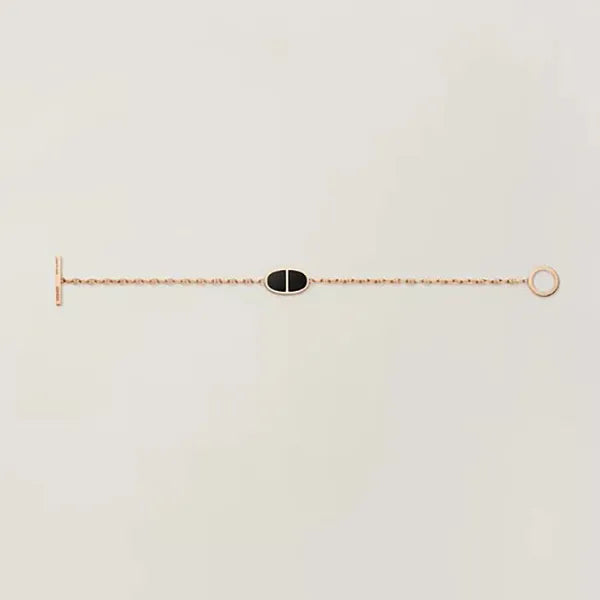 Chaine Verso Black Ceramic Bracelet