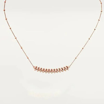 Clash Pink Gold Necklace