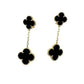 Clover 2 Motifs Gold Earrings