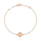 Clover Pink Gold Bracelet