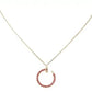 Juste Necklace Gold Red Diamonds