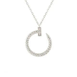 Juste Necklace Silver Diamonds