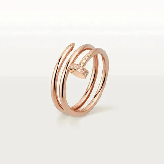 Juste Ring 1.8mm Pink Gold Double Row