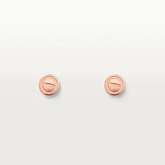 Love Earrings Pink Gold 7.2mm