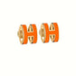 Mini Pop H Earrings Orange