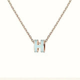 Pop H Light Blue Necklace