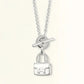 Pop H Pedant Silver Necklace