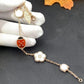 LUCKY SPRING PINK GOLD BRACELET 5 MOTIFS