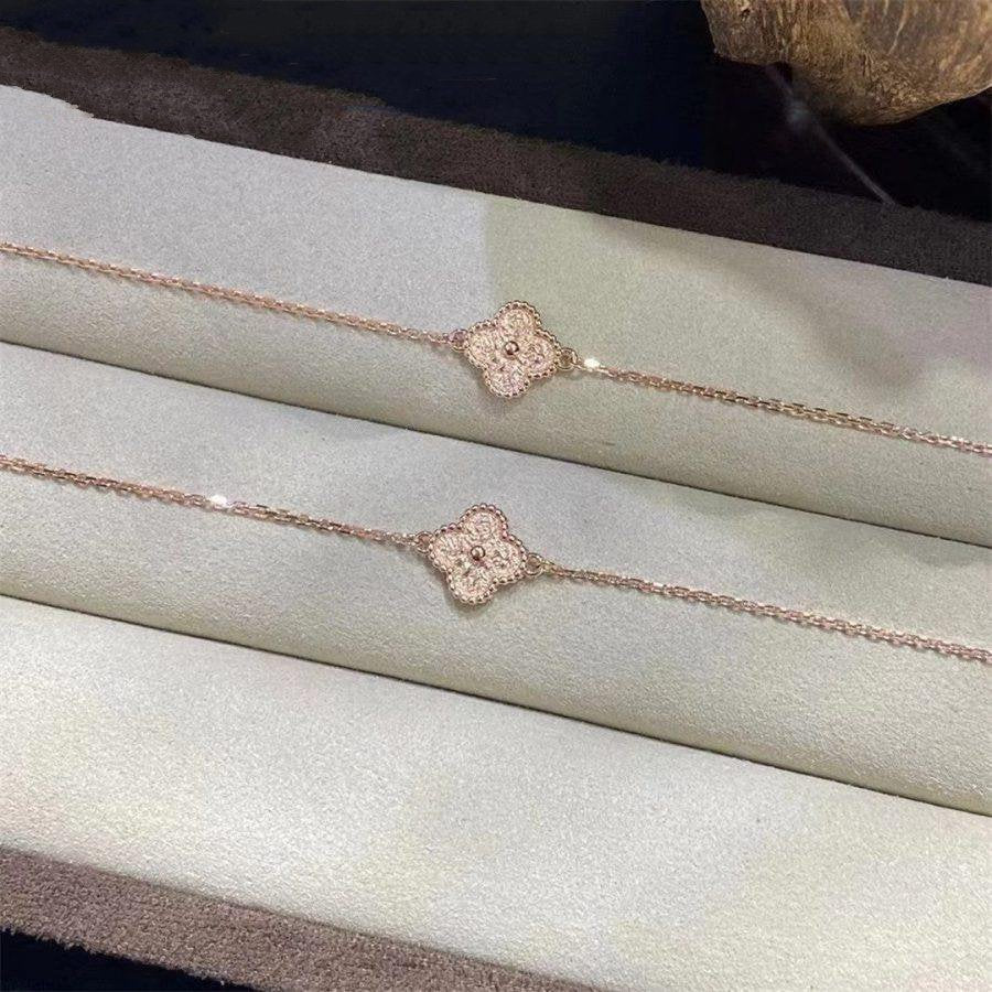 CLOVER PINK GOLD BRACELET