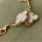 VINTAGE MOP NECKLACE 10 MOTIFS GOLD