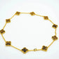 Vintage Tiger Eye Necklace 10 Motifs Gold