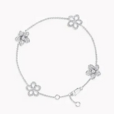 Wildflower 4 Motifs Silver Diamond Bracelet